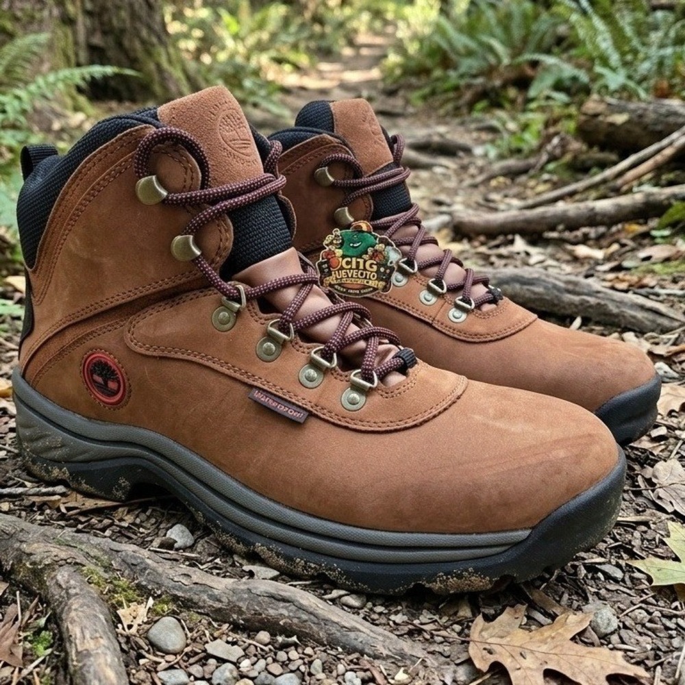 Timberland White Ledge Mid Waterproof Hiking Boots Mens Brown TB0A6F M7 Size 12